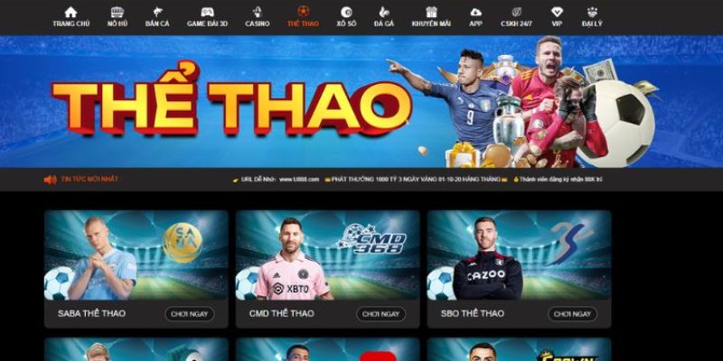 Ưu điểm siêu ưu đãi tại thể thao U888